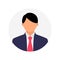 Unknown Man Profile Avatar Vector, Male Profile Office Icon