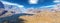 Unknown planet. Mountains. Panorama