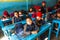 Unknown pupils in English class at primary school. Only 50% of children in Nepal can reach 5 grade.