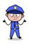 Unknown - Retro Cop Policeman Vector Illustration