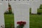 Unknown soldier\'s grave at Tyne Cot Cemetery near Ypres, Belgium