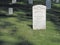 Unknown US Soldier Sunlit Headstone.