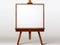 Unleash Your Creativity: An Inviting Blank Canvas on a Classic Wooden Easel