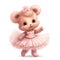 Unleash your Ä±magination with a vibrant ballerina teddy bear