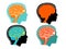 Unleashing the Creative Mind. An Abstract Vector Illustration of Human Brain Anatomy and Symbolic Designs for Education