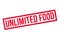 Unlimited Food rubber stamp