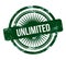 unlimited - green grunge stamp