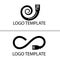 Unlimited internet company logo template
