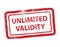Unlimited validity stamp