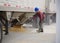 Unloading Wheat into an Underground Conveyor