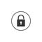 Unlock, Encryption icon. Vector illustration, flat design.