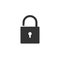 Unlock, Encryption icon. Vector illustration, flat design