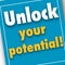 Unlock your potential, business picture poster, super quality