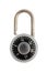 Unlocked combination padlock