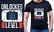 Unlocked Level 30 -Funny gamer Birthday t-shirt design
