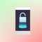 Unlocked Smartphone. Luminous padlock .Vector Illustration