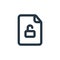 unlocking icon vector from file and folder concept. Thin line illustration of unlocking editable stroke. unlocking linear sign for