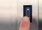 Unlocking by scanning of finger with biometric fingerprint