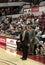 UNLV Coach: Lon Kruger shouts instructions to team