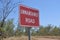 Unmaintained Road sign in Australia