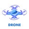 Unmanned Aerial Vehicle Isometric Illustration