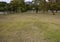 Unmarked graves area, Freedman`s Cemetery Memorial in Dallas, Texas