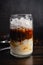 Unmixed Vietnamese Yogurt Coffee (Sua Chua Cafe or Ca Phe Sua)