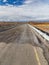 Unnamed, gravel and asphalt road,Kamchatka Peninsula, Russia.
