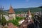 Unnamed towers, part of Sighisoara fortress and medieval houses