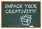 Unpack Your Creativity Chalk Board Imagination