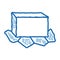 unpacked butter doodle icon hand drawn illustration