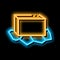 unpacked butter neon glow icon illustration