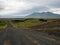 Unpaved dirt road in Southern Iceland