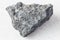 unpolished gray Basalt rock on white marble