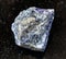 Unpolished Stibnite Antimonite ore on black