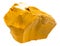 unpolished yellow mookaite mineral isolated