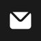 Unread message dark mode glyph ui icon