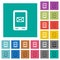 Unread SMS message square flat multi colored icons