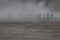 Unrecognised people walking around Grand Prismatic Spring