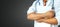 Unrecognizable Male Doctor holds medical documents on grey background. Medicine, health care, insurance concept