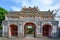 Unrestored ancient gate of Imperial City Hue, Vietnam Gate of the Forbidden City of Hue.