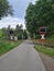 Unrestricted level crossing on an old railway line