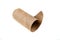 Unrolled toilet paper cylinder