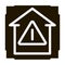 unsafe home detection icon Vector Glyph Illustration