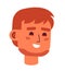 Unshaven caucasian guy 2D vector avatar illustration