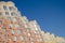 Unsold high-rise buildings against the blue sky