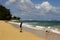 Unspoiled north shore beach in Oahu, Hawaii