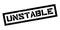 Unstable rubber stamp