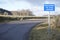 Unsuitable for long vehicles road safety sign in rural countryside Scotland