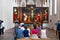 Unterlinden Museum. The Isenheim Altarpiece from sculpture Nikolaus Hagenauer and painter Matthias Gruenewald from 1512 to 1516